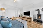 Wohnzimmer - Ferienwohnung Schleiglück Olpenitz - Top-Hundeurlaub