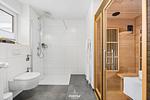 Badezimmer - Ferienwohnung Schleiglück Olpenitz - Top-Hundeurlaub