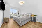 Schlafzimmer - Ferienwohnung Schleiglück Olpenitz - Top-Hundeurlaub