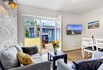Wohnzimmer - Ferienwohnung Strandkörv - Top-Hundeurlaub