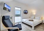 Schlafzimmer - Ferienwohnung Strandkörv - Top-Hundeurlaub