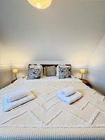 Schlafzimmer - Ferienwohnung Insel - Auszeit Pellworm - Top-Hundeurlaub
