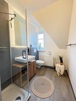 Badezimmer - Ferienwohnung Insel - Auszeit Pellworm - Top-Hundeurlaub