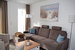 Wohnzimmer - Haus Nr. 25, Ferienhaus Fischerhus - Top-Hundeurlaub