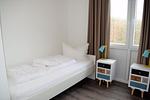 Schlafzimmer - Haus Nr. 25, Ferienhaus Fischerhus - Top-Hundeurlaub