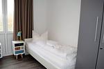 Schlafzimmer - Haus Nr. 25, Ferienhaus Fischerhus - Top-Hundeurlaub