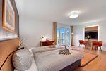 Wohnzimmer - Ferienwohnung Graureiher 18 im Wreecher Idyll Rügen - Top-Hundeurlaub