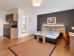 Wohnzimmer - Ferienwohnung Graureiher 18 im Wreecher Idyll Rügen - Top-Hundeurlaub