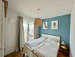 Gemütliches Schlafzimmer ideal für erholsame Nächte. - Salt & Sand Wohnung Sea - Top-Hundeurlaub