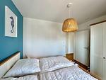 Gemütliches Schlafzimmer ideal für erholsame Nächte. - Salt & Sand Wohnung Sea - Top-Hundeurlaub