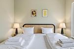 Bett - Top Floor Apartment C15 mit großer Terrasse im "Pine Hill Resort" - Top-Hundeurlaub