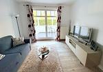 Wohnzimmer - Strandresidenz Juliusruh Fewo 2 - mit Balkon - Top-Hundeurlaub