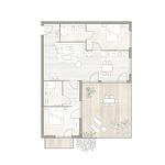 Grundriss - Binnendiek Resort Haus 3 Wohnung 14 - Top-Hundeurlaub