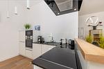 Küche / Küchenzeile - Ferienwohnung Strandmuschel Villa First Sellin - Top-Hundeurlaub