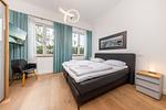 Schlafzimmer - Ferienwohnung Strandmuschel Villa First Sellin - Top-Hundeurlaub