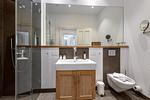 Badezimmer - Ferienwohnung Strandmuschel Villa First Sellin - Top-Hundeurlaub