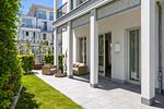 Terrasse - Ferienwohnung Strandmuschel Villa First Sellin - Top-Hundeurlaub