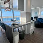 Küche / Küchenzeile - Ferienwohnung Penthouse ''Seebühne'' Marina Wendtorf - Top-Hundeurlaub