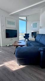 Wohnzimmer - Ferienwohnung Penthouse ''Seebühne'' Marina Wendtorf - Top-Hundeurlaub