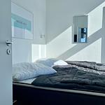 Schlafzimmer - Ferienwohnung Penthouse ''Seebühne'' Marina Wendtorf - Top-Hundeurlaub