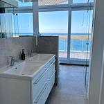 Badezimmer - Ferienwohnung Penthouse ''Seebühne'' Marina Wendtorf - Top-Hundeurlaub