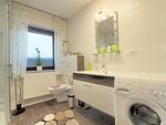 Duschbad mit Waschmaschine - Haus 89 Fewo EG - Top-Hundeurlaub