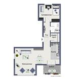 Grundriss - Residenz Am Stadtwald Fewo 28 - Top-Hundeurlaub