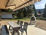 Terrasse mit Grill - Haus 44 Feldblick Fewo 2 unten - Top-Hundeurlaub