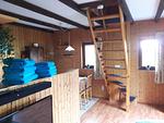 Treppe ins Obergeschoss - Ferienhaus Gartenblick - Top-Hundeurlaub