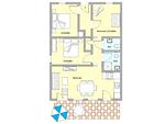 Grundriss - Wohnung 2 - Top-Hundeurlaub
