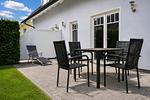 möblierte Terrasse - Wohnung Strandkrabbe 02 - Top-Hundeurlaub