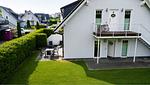 Terrasse mit Garten - Wohnung Strandkrabbe 02 - Top-Hundeurlaub