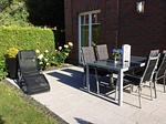 Terrasse mit Gartenmöbeln - Ferienwohnung 1 - Top-Hundeurlaub