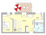 Grundriss - Wohnung 01 - Top-Hundeurlaub