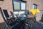 Balkon - Ferienwohnung "Küstenkind Dorum" Sieltrift 21-14 - Top-Hundeurlaub