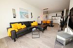 Wohnzimmer - Ferienwohnung "Küstenkind Dorum" Sieltrift 21-14 - Top-Hundeurlaub