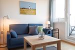 Wohnzimmer - Haus Nordseegruss, App. 4 - Top-Hundeurlaub