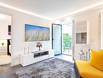 Wohn/Essbereich: TV, Zugang zum Balkon - FeWo GiGi in PRORA mit Meerblick | Balkon - 8.42 - Top-Hundeurlaub