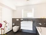 Badezimmer 2: Regendusche, WC - FeWo GiGi in PRORA mit Meerblick | Balkon - 8.42 - Top-Hundeurlaub