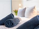 Schlafzimmer - FeWo Dünenheide 2.1 in PRORA - 7.21 - Top-Hundeurlaub