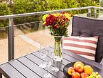 Balkon - FeWo Malanya Dachterrasse in PRORA - 4.52 - Top-Hundeurlaub