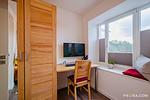 Schlafzimmer 2: Doppelbett (180x200), TV - FeWo Strandidyll in PRORA - 9.31 - Top-Hundeurlaub