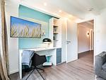 Schlafzimmer 2 (Landseite): 1 Schlafsofa (140x200), TV - FeWo strandoffice in PRORA - 8.06 - Top-Hundeurlaub
