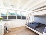 Schlafzimmer 2: 1 Etagenbett (140x200 und 90x200), TV, Insektenschutz - FeWo Pontos in PRORA - 4.35 - Top-Hundeurlaub