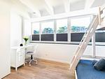 Schlafzimmer 2: 1 Etagenbett (140x200 und 90x200), TV, Insektenschutz - FeWo Pontos in PRORA - 4.35 - Top-Hundeurlaub