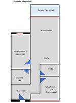 Grundriss - FeWo Loft Sturmmöwe in PRORA - 4.12 - Top-Hundeurlaub