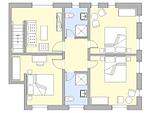 Grundriss Obergeschoss - Ostseelandsitz Mira Belle Fewo 2 mit Indoor Pool und Sauna - Top-Hundeurlaub