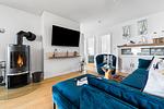 Wohnzimmer - Ferienwohnung Küstentraum Matrosenring - Top-Hundeurlaub