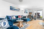Wohnzimmer - Ferienwohnung Küstentraum Matrosenring - Top-Hundeurlaub