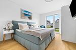 Schlafzimmer - Ferienwohnung Küstentraum Matrosenring - Top-Hundeurlaub